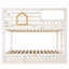 Single (3') Bunk Bed with ottoman and ladder white