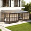 Solarium mural en aluminium pour patio-125524406