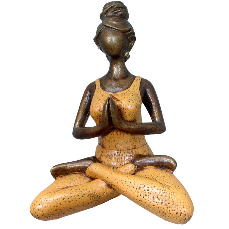 Alorton Religious & Spiritual Figurines & Sculptures, Orange, 8" H x 6" W x 6" D