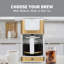 Cafetière chaude et glacée West Bend Timeless, 12 tasses, en blanc et or-135584108