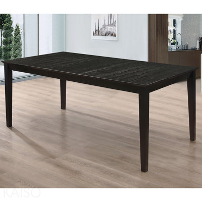 Alexander Black Rectangular Extension Leaf Dining Table