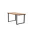 Table basse en bois massif de style rustique, 39 po, couleur noyer pour table de salon, 38,55 po X 21,51 po, salle familiale