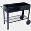 Produits Jardin surélevé mobile surélevé et ergonomique pour jardin, terrasse avec roues, tablette inférieure, noir