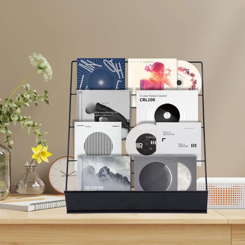 Desktop magazine display rack, four layer desktop CD display rack
