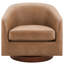 Fauteuil pivotant Bennett en cuir végétalien-762772788