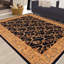 Tapis bleu oriental en laine noué à la main 9 pi x 11 pi 11 po