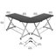 L-Shaped Metal Base Computer Desk