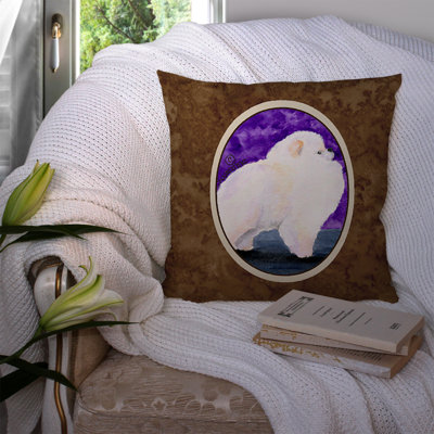 Pomeranian Outdoor Throw Pillow