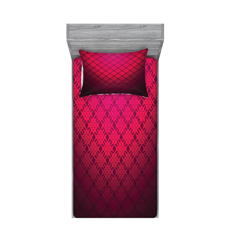 Microfiber Geometric Sheet Set, Twin