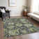 Machine Washable Indoor/Outdoor Christain ACN1321 Fern Rug