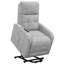 Fauteuil inclinable gris capitonné