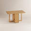 Table de salle à manger pliante en bois massif à abattants avec rangement, roulettes verrouillables et pieds réglables （Comprend la table seulement）-133205961