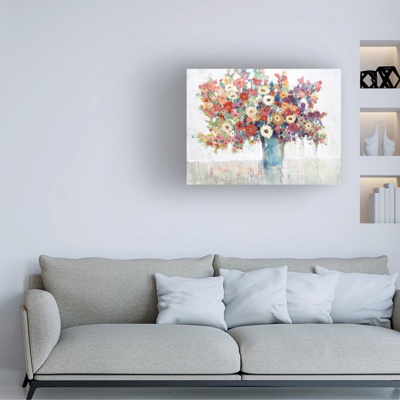 Bolognaise «Mix Flower Bouquet II» sur toile, H 35 po x l 47 po