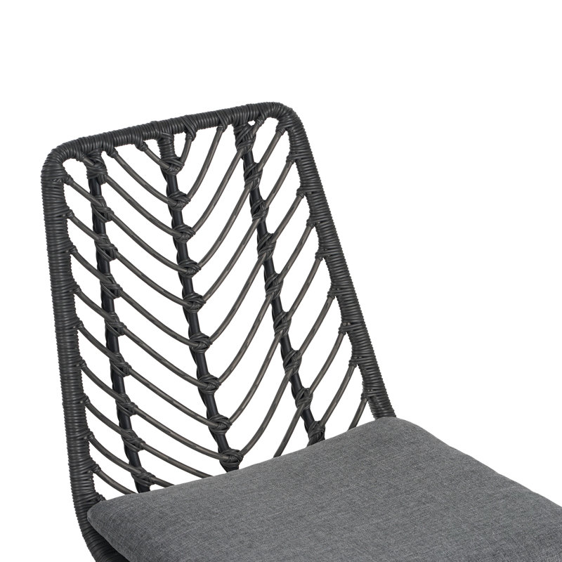 DEJA CHAIR,2PCS With 2 Cushions,Gray, Chair