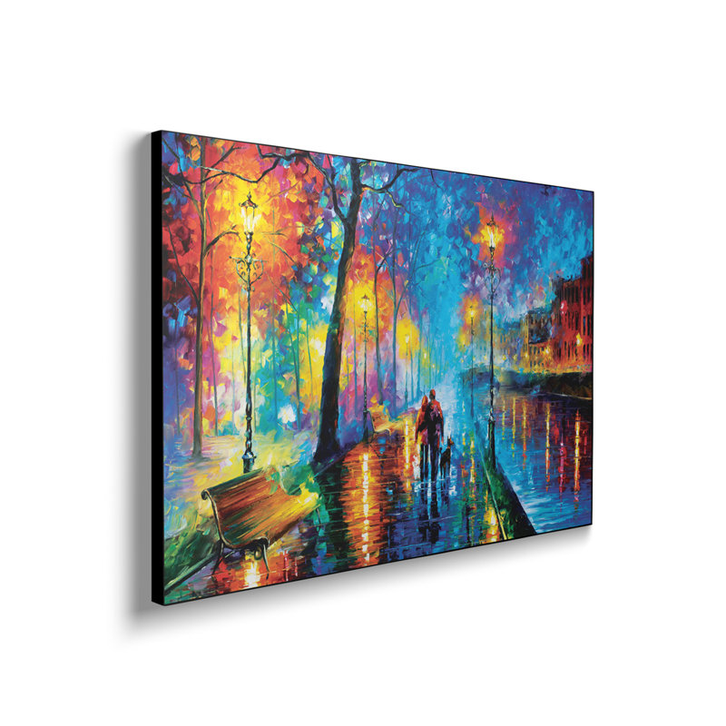 Reproduction d'art sur toile, "Steppeix" - Melody of the Night par Leonid Afremov