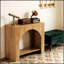 Table de chevet à 2 niveaux avec design classique et rangement spacieux, parfaite pour rehausser la décoration et l'organisation