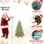 Arbre de Noël de 9 pi de couleur bleue, 3268 pointes, 800 lumières à DEL blanc chaud, conception facile à assembler avec teinte, installation rapide et pleine vie - aspect rempli