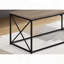 Table basse rectangulaire avec structure en X et plateau en stratifié-890625087