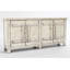 Lagos 74" Reclaimed Pine Wood Antique White Sideboard