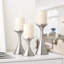 Ensemble de 3 bougeoirs décoratifs faits à la main en aluminium (étain)-831211445