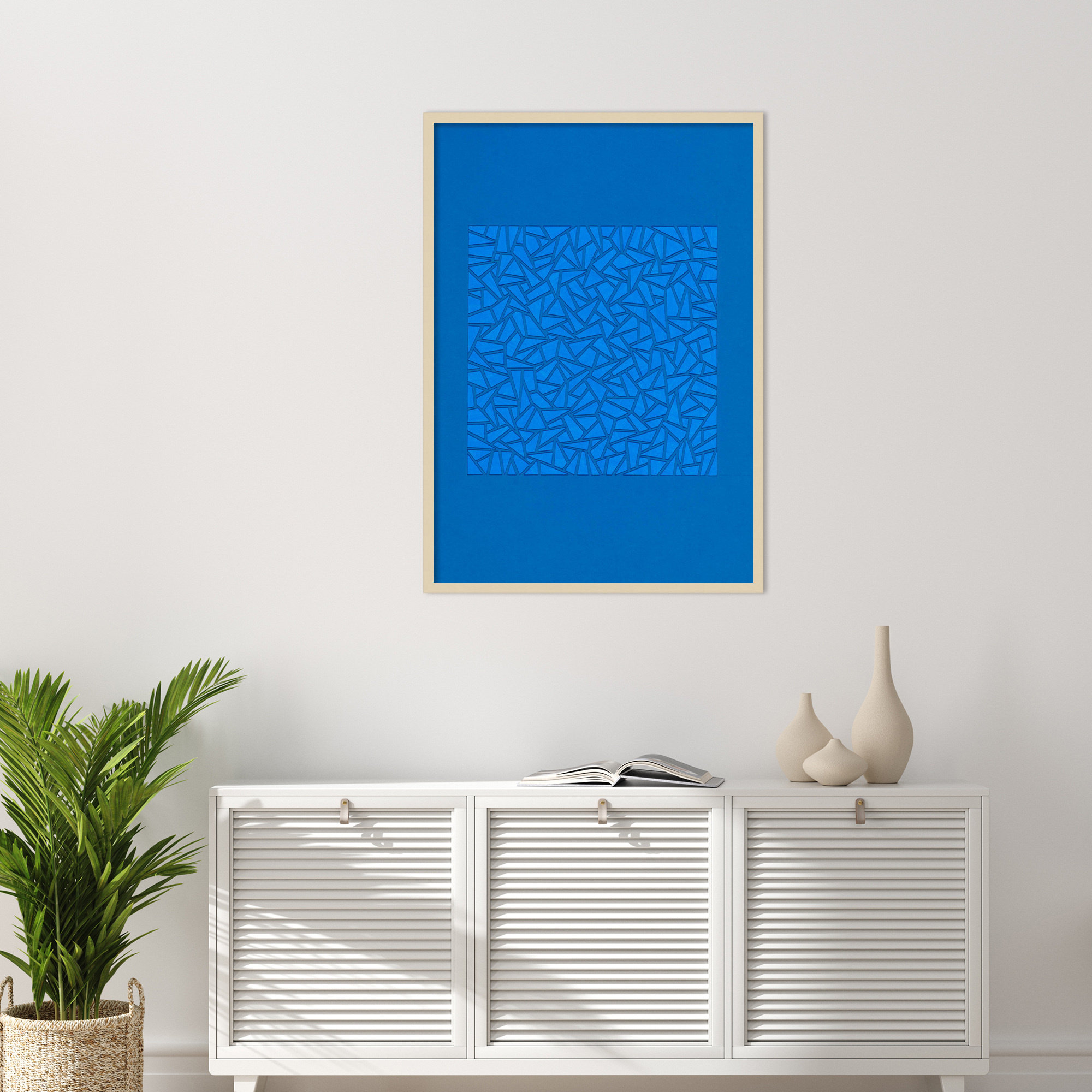 Blue World by Alex Dunn, Brown, 41" H x 29" W