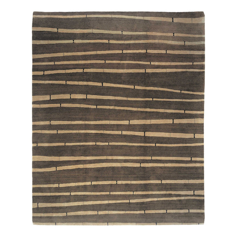 Designers Reserve Wool Striped Area Rug, Rectangle 6' x 9'