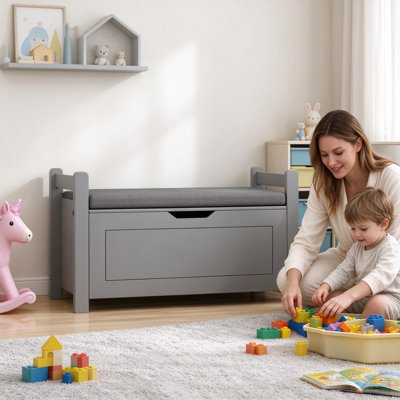 Organisateur de rangement pour jouets pour enfants avec 7 bacs à jouets amovibles, organisateurs de jouets à 4 niveaux avec 6 casiers de rangement, bibliothèque et rangement pour jouets pour salle de jeux, chambre à coucher, chambre d'enfant, salle de