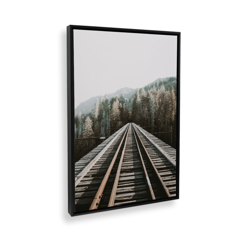 «Tranquil Journeys on Canvas» par Krista Mosakowski, Cadre flottant noir satiné, H 14 po x l 10 po