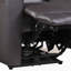 Fauteuil inclinable électrique en cuir fleur