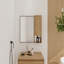 Armoire de rangement murale 10 po, armoire de salle de bain avec porte à fermeture en douceur, contreplaqué (Mc250iimo) (armoire à miroir seulement, sans cadre en aluminium noir)