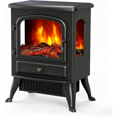 Marlow Home Co. 26 cm W Black Fireplace
