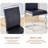 7 PCS,63" Rectangular Tempered Glass Table with 6 PU Leathe Upholstered Chairs-201117334-201117337