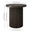Table d'appoint ronde cannelée de 22 po de large en aulne Isa-896286922