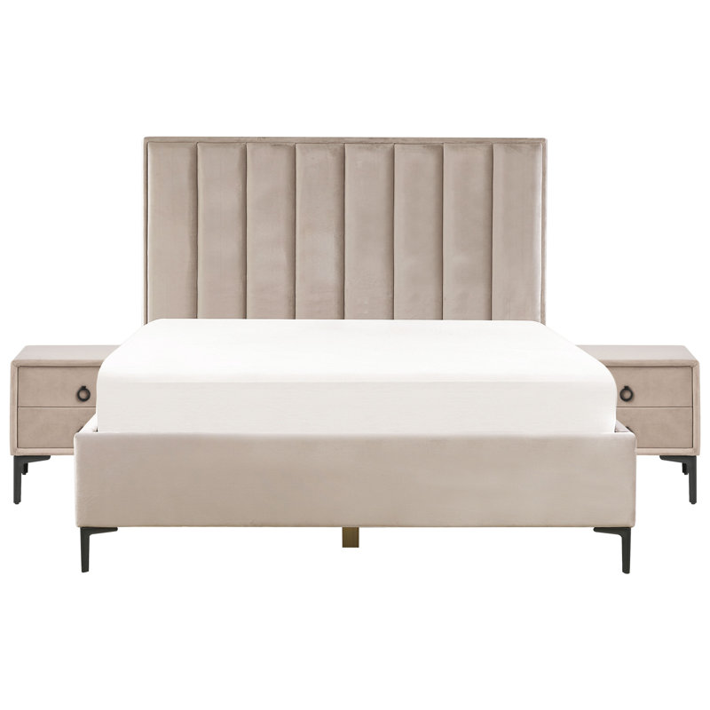 Bebhinn Solid Wood Piece Bedroom Set, Taupe, Kingsize (5')