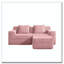 Canapé modulaire en L à 2 places sans os, canapé modulaire Cloud avec assise profonde, canapé modulaire moderne à 2 places avec coussins décoratifs et 1 repose-pieds mobile-814348979
