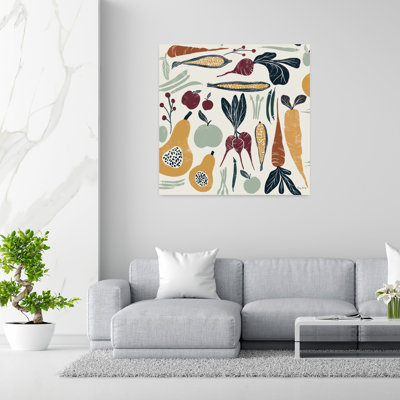 Contemporary Harvest Lettering Pattern Va With Apple Apples Art