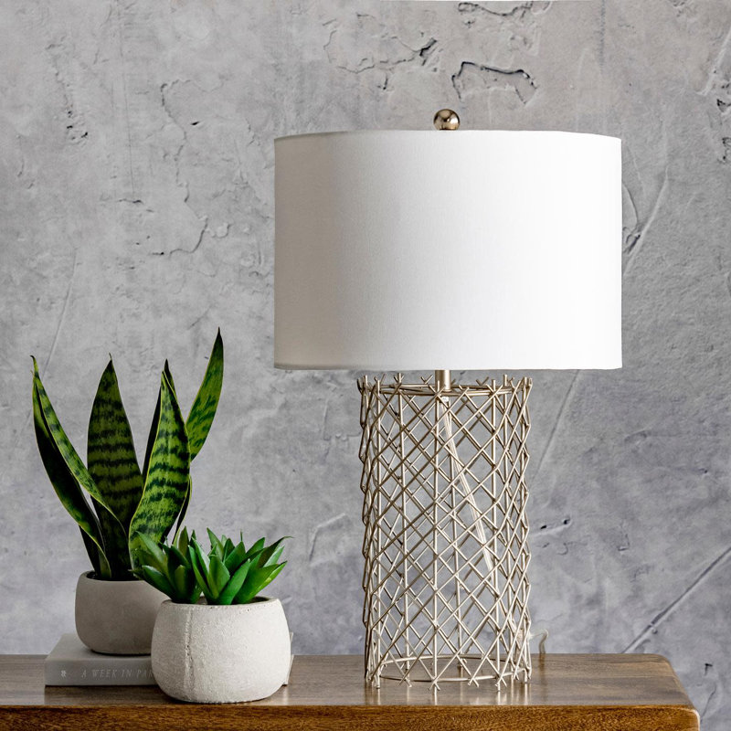 Lampe de table 23 "argentée