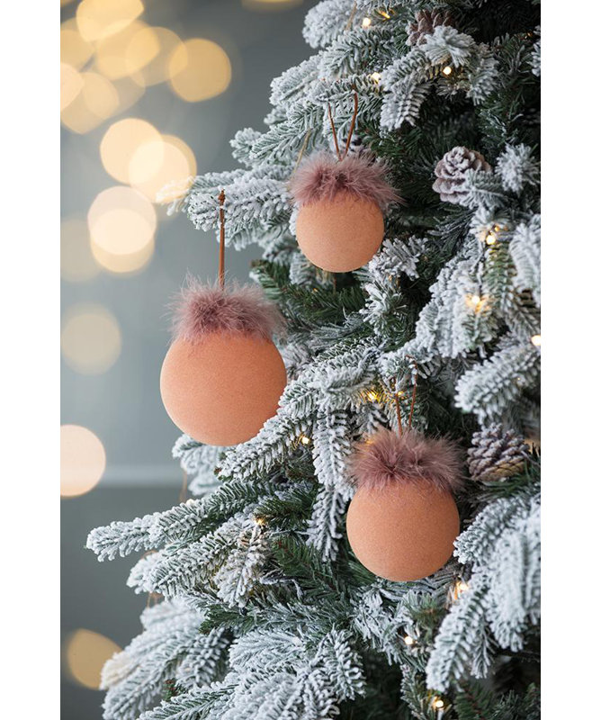 Boule de Noël Grise