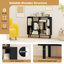 Open Bookshelf Modern Geometric Bookcase-1365791273