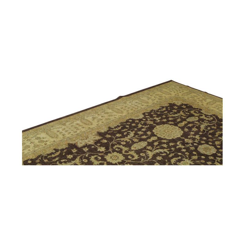 Hand-Knotted High-Quality Yellow/Rust/Beige Area Rug