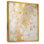 Fizzs beige et or fantaisie - art mural abstrait