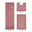 Ensemble de tapis pour salle de bain réversible 100% coton 2370 g / m² Merkel - ultra doux, très absorbant, lavable à la machine, certifié OEKO-TEX, idéal pour la douche, la baignoire, le meuble-lavabo et la toilette, rose-1613030070-1613030067
