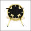 Ensemble de 2 fauteuils d'appoint uniques en forme de cœur, capitonnés en velours moelleux avec une structure en métal doré brillant, parfaits pour une décoration intérieure moderne et élégante.-1210459055