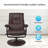 Hetherington Faux Leather Swivel Recliner-676238998