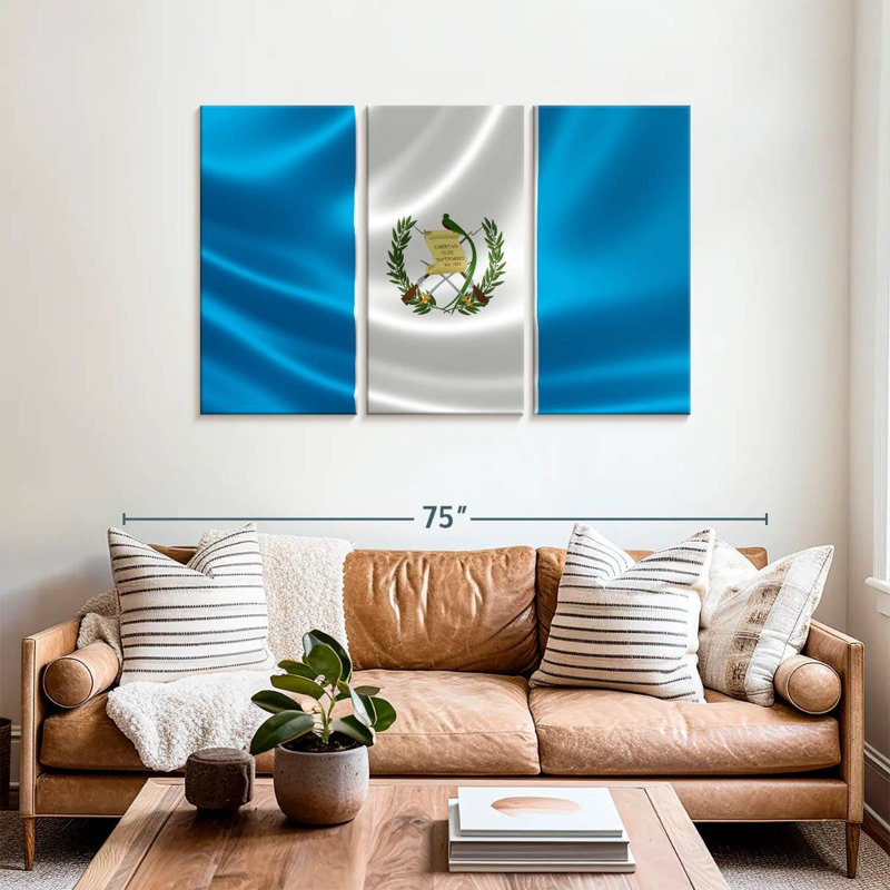 Drapeau de la République de Borges, Guatemala, H 36 po x l 57 po