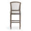 Tabouret 1PC avec siège et dossier rembourrés