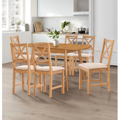 Donnay 6 - Person Butterfly Leaf Dining Set