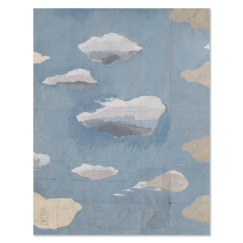 Paule Marrot, Clouds II (impression seulement), H 54 po x l 42 po x P 1,25 po, Papier non encadré