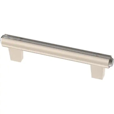 (Paquet de 5) Nickel satiné à barre décorative 3-3 / 4 po
