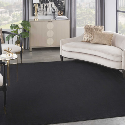 Tapis intérieur / extérieur noir Mullican Sandy